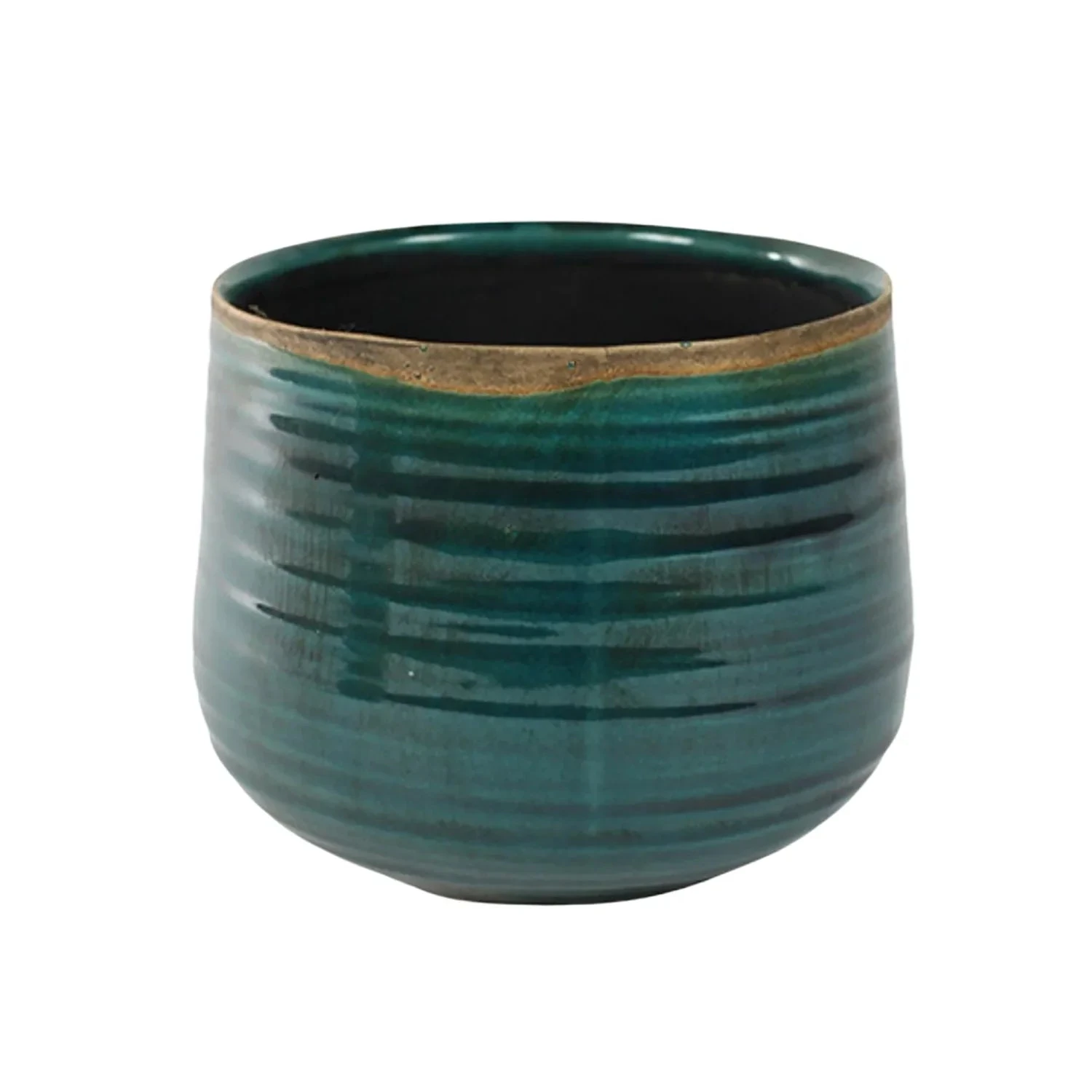 Como Turquoise Premium Glaze Planter (12cm Plant Pot) 2 Como Turquoise Premium Glaze Planter (12cm Plant Pot) - Image 2
