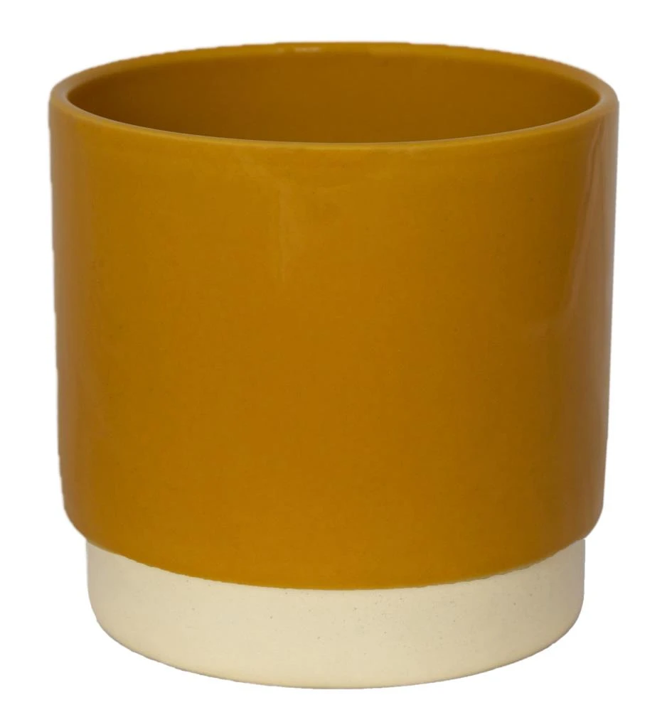 Eno Plant Pot Mustard D13Cm H13.5Cm 2 Eno Plant Pot Mustard D13Cm H13.5Cm - Image 2