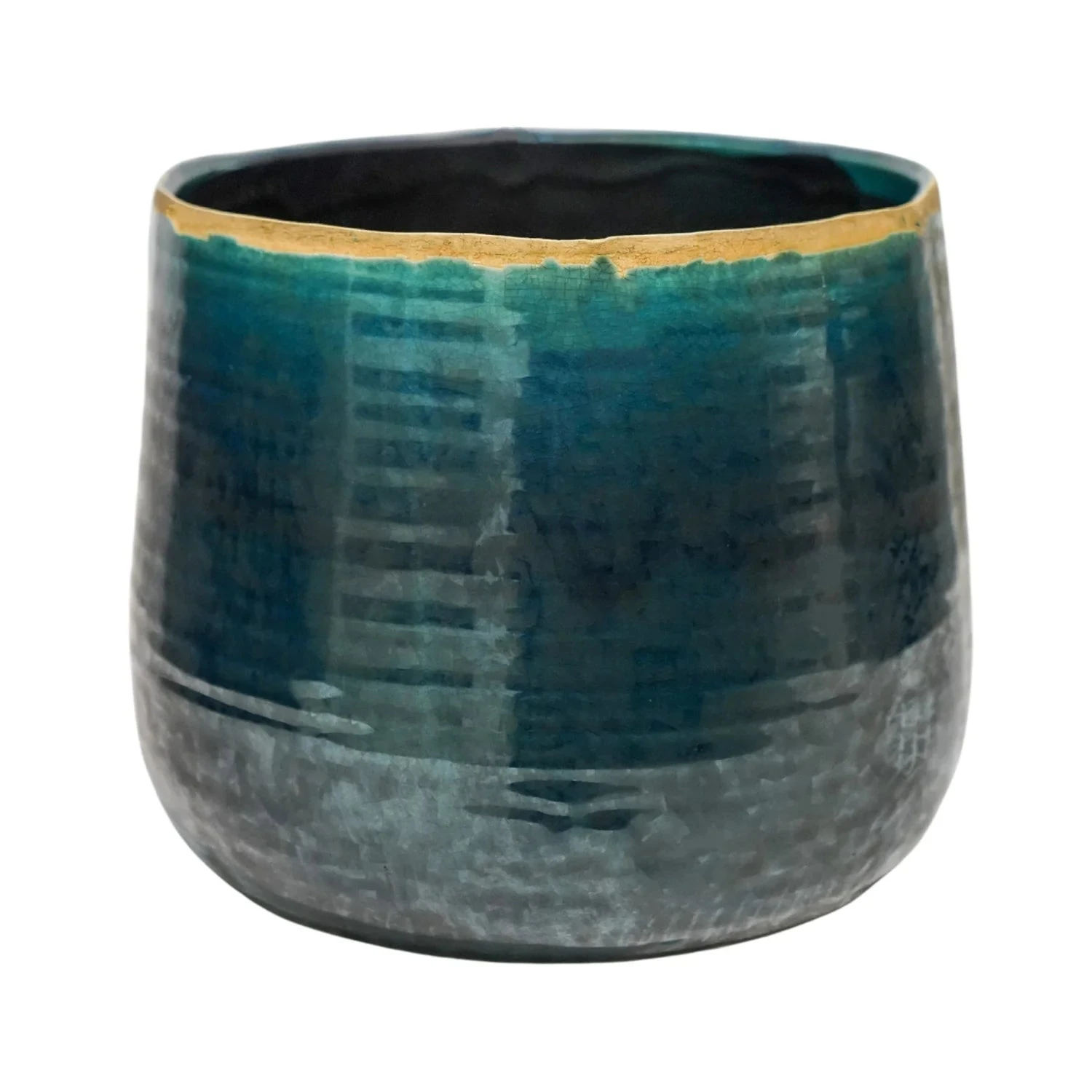 Como Turquoise Premium Glaze Planter (18cm Plant Pot) 2 Como Turquoise Premium Glaze Planter (18cm Plant Pot) - Image 2