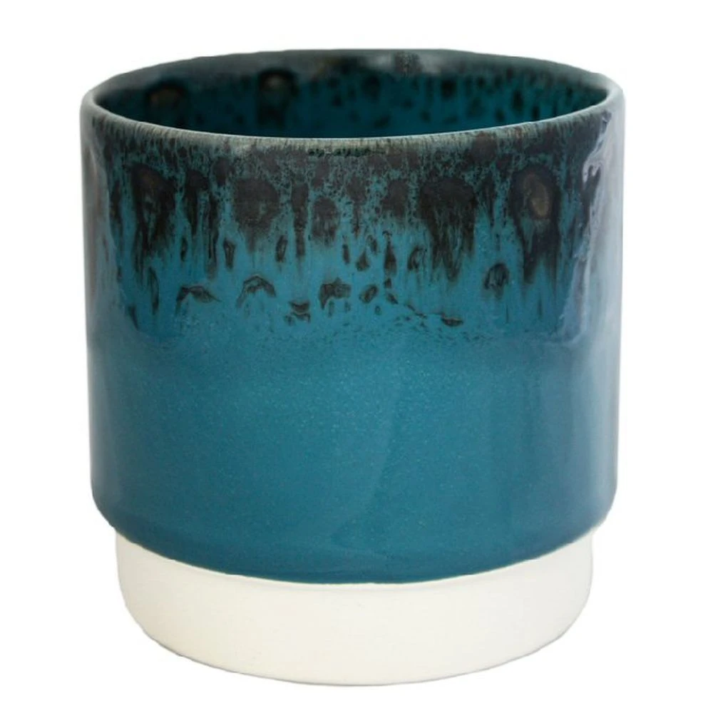 Aqua Reactive Planter (Aqua 13cm Plant Pot) 2 Aqua Reactive Planter (Aqua 13cm Plant Pot) - Image 2
