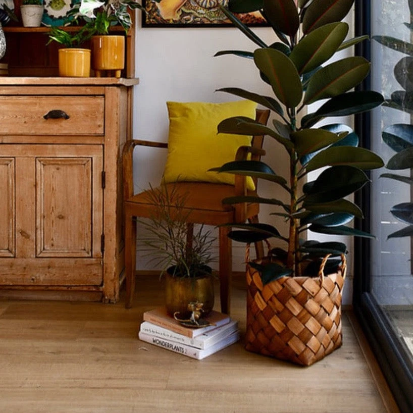 Natural Basket Planter - Brown 36cm 1 Natural Basket Planter - Brown 36cm