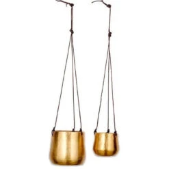 Atsu Brass Hanging Planter 10cm Wide -Plant Sale Store 98bb8d f33a90df7bb4467681226fa8277335bd mv2