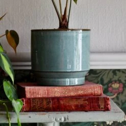 Aqua Premium Glaze Planter (14cm Indoor Plant Pot) -Plant Sale Store DSC 2899