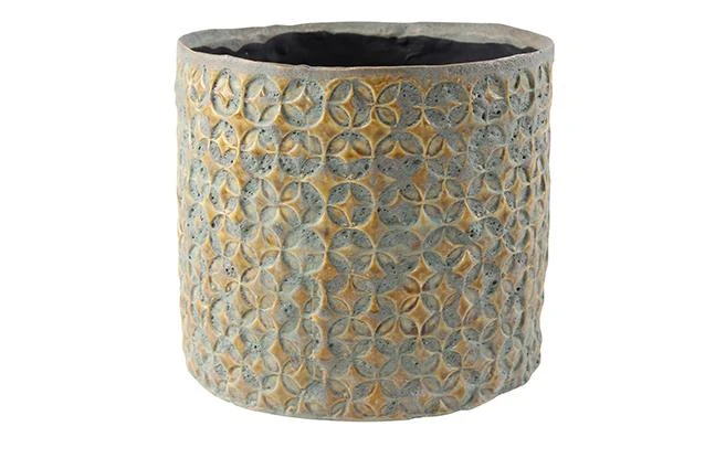 Terni Planter Mustard (14cm Plant Pot) 2 Terni Planter Mustard (14cm Plant Pot) - Image 2