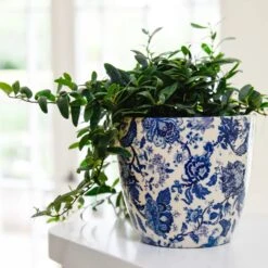 Bohemian Monza Planter, Vintage Blue 6 Bohemian Monza Planter, Vintage Blue -Plant Sale Store d jpg 49070027 25a3 4c3f 98e1 d1abdf495e6f